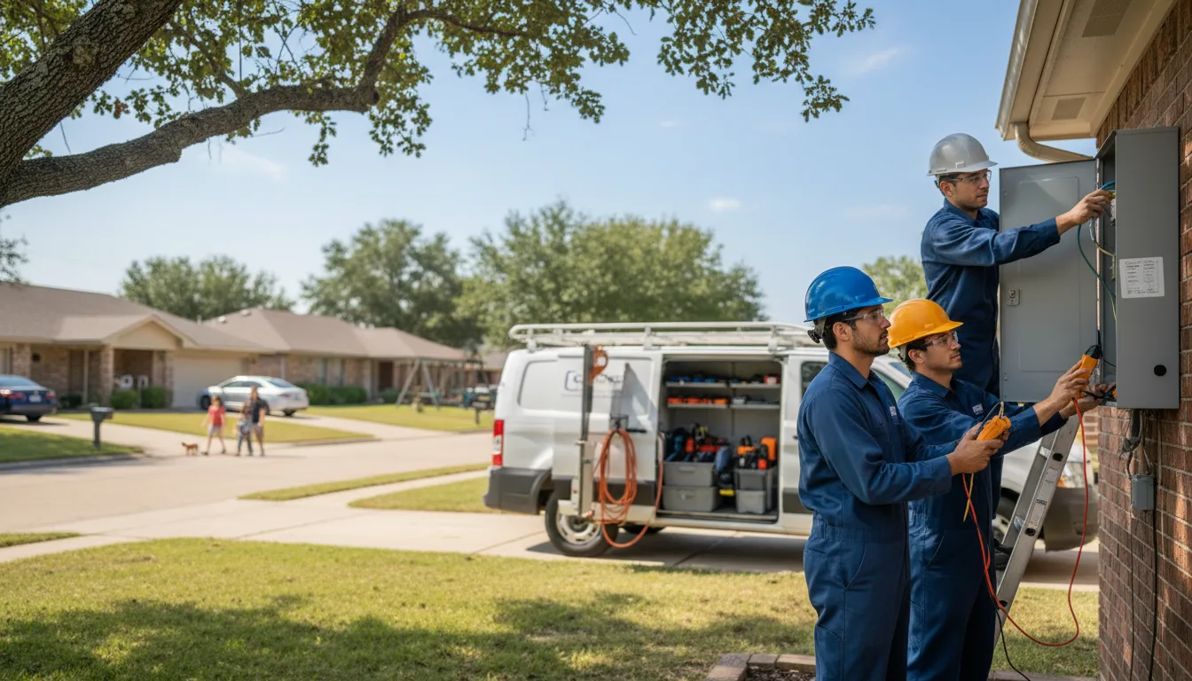 Certified electrician providing emergency electrical services in De Soto, GA